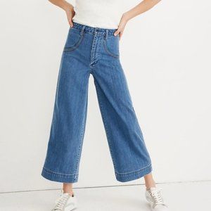 $118 NWT Rainbow Stitch Emmett Wide Leg Crop Jeans